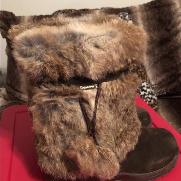 Bear Paw size 8 Rabbit fur boots - Picture 7 of 8